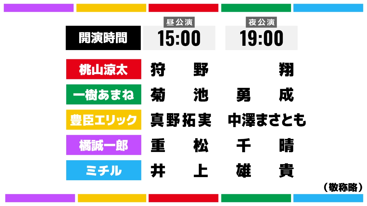 公演スケジュール0805